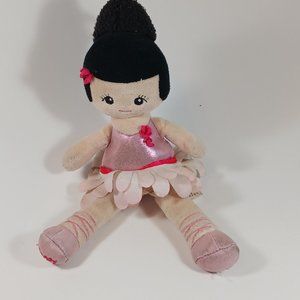 Scentsy Buddy Primrose Ballerina Black Hair Backpack Clip Sugar Cookie Scent 10"